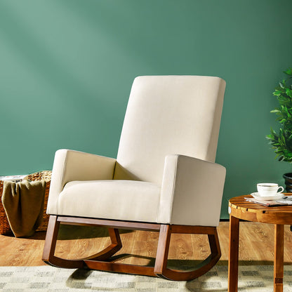 Goflame Rocking Chair Upholstered Living Room Chair