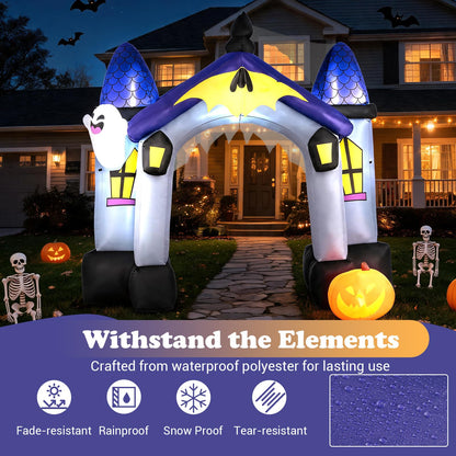9FT/270 CM Halloween Inflatable Archway with LED Lights