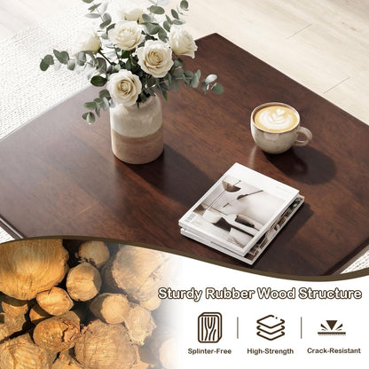 Goflame Modern Square Side Table Set of 1/2