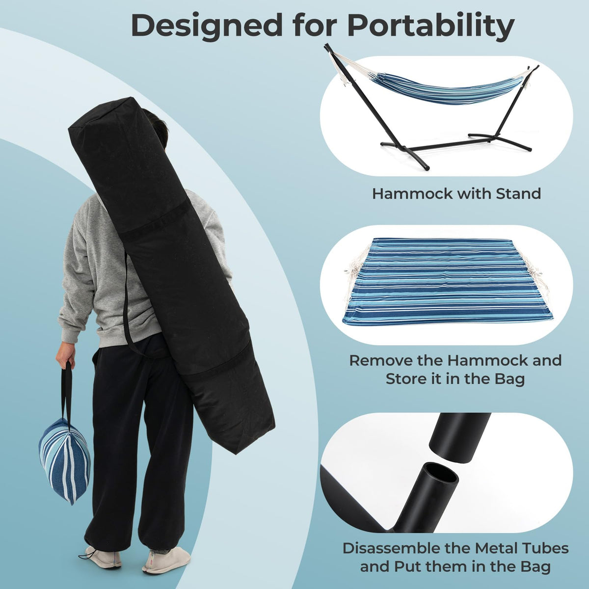 Goflame Hammock with Stand for Outside