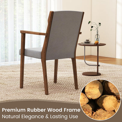 Goflame Mid Century Modern Dining Chairs Set of 2/4 Upholstered Accent Chair with High Back