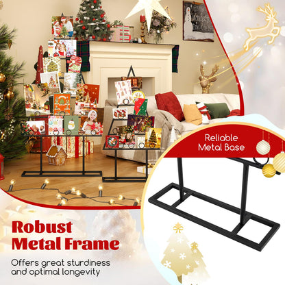 Goflame 2 Pack Christmas Tree Photo Holder with 36 Round Clips