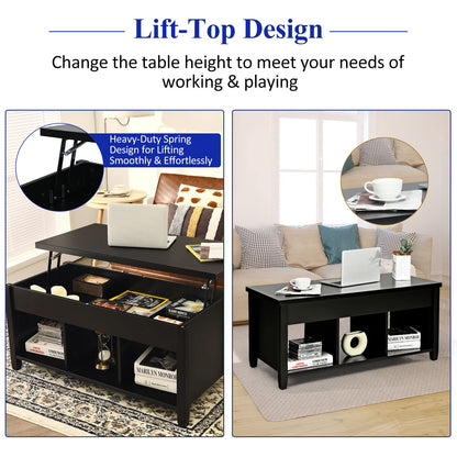 GOFLAME Lift Top Coffee Table for Living Room