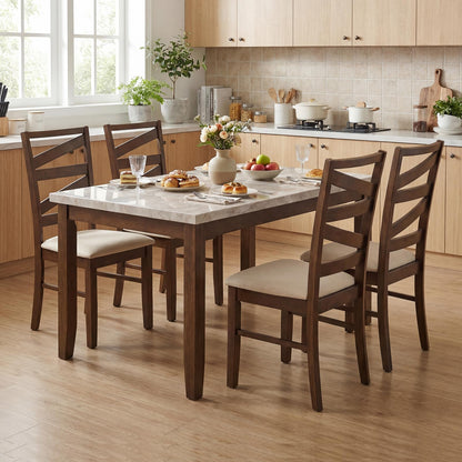 Goflame Kitchen Chairs with Tall Backrests for Dining Room