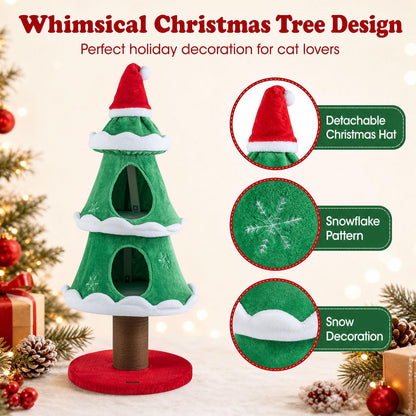 51"/130 CM Christmas Cat Tree for Indoor Cats