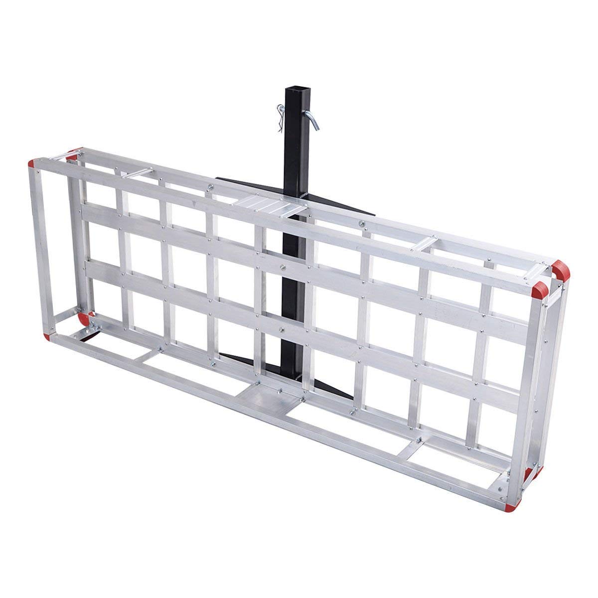 GOFLAME 60" x 22" Aluminum Hitch Mount Cargo Carrier
