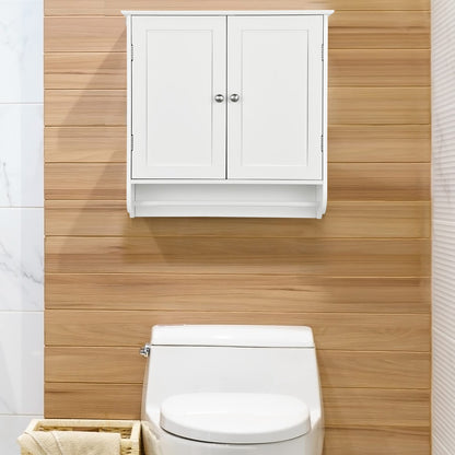 Bathroom Cabinet Wall Mounted - Over The Toilet Medicine Cabinet with Double Doors - Goflame