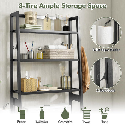 Goflame Over The Toilet Storage Shelf - 3-Tier Freestanding Above Toilet Rack