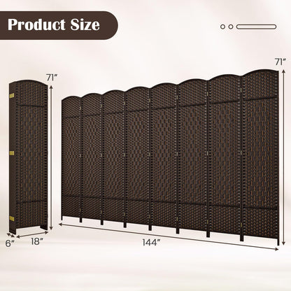 GOFLAME 8 Panel Room Divider for Room Separation