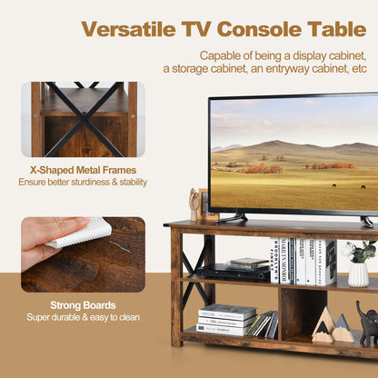 Goflame TV Stand for Bedroom, TV Cabinet for TV Up to 55"