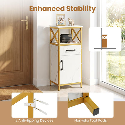 Goflame Bathroom Storage Cabinet with Drawer