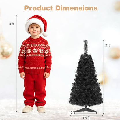 GOLFLAME 3FT Artificial Christmas Tree for Home Office Party