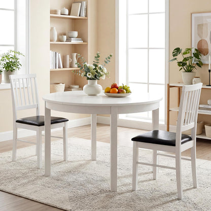Goflame Modern Mid Century Dining Room Chairs with Hollowed Backrest