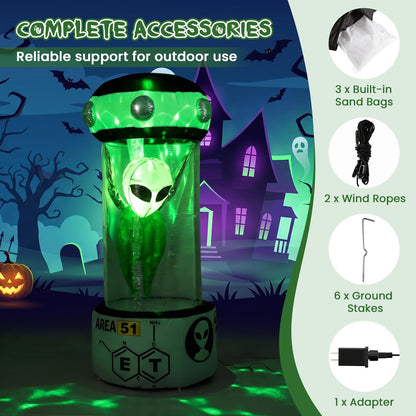 7.4 FT/225 CM Halloween Inflatable Alien