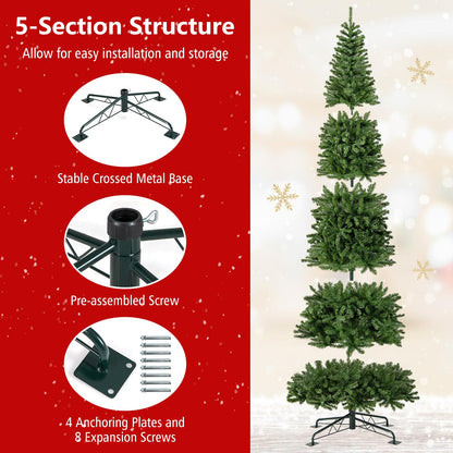 Goflame 12 FT Pre-Lit Artificial Christmas Tree with Quick Power Connector