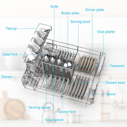 GOFLAME Countertop Dishwasher Portable for Homes