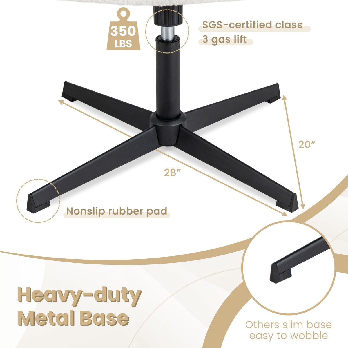 Cross Legged Office Chair - Goflame