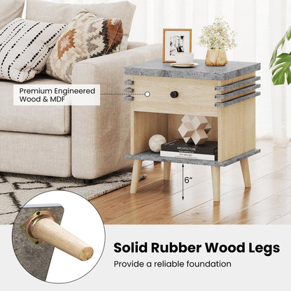 Goflame Modern Nightstand Set of 1/2