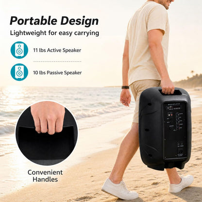 GOFLAME 10-Inch Bluetooth PA Speaker