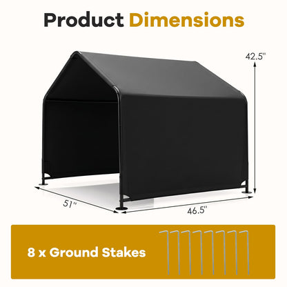 Goflame Outdoor Dog Shade Shelter with Waterproof Canopy