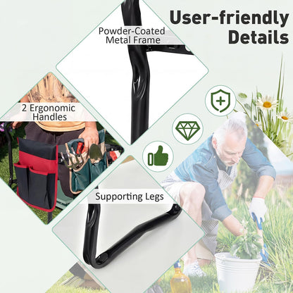 Goflame Garden Kneeler & Seat Folding Gardening Stool