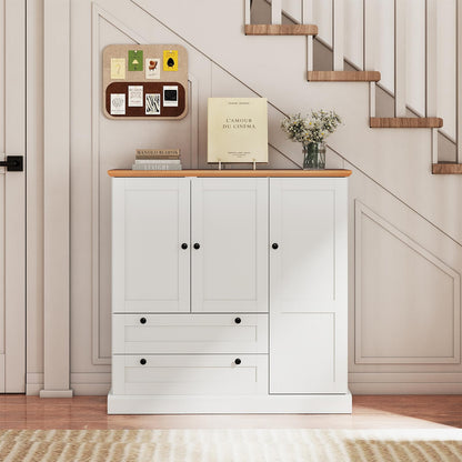 Goflame Buffet Cabinet with Storage for Coffee Bar Dining Living Room Entryway