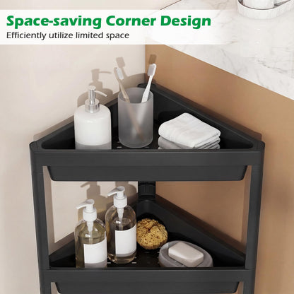 Goflame 3-Tier Corner Shower Caddy 2-Pack with Detachable Design