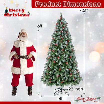 Goflame Pre-Lit Christmas Tree with 8 Lighting Modes