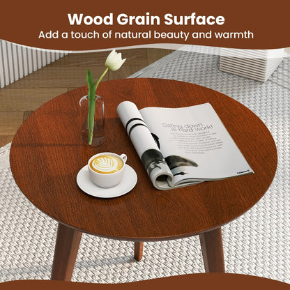 Goflame Lamb Velvet Fabric Upholstered Living Room Chairs with Side Table