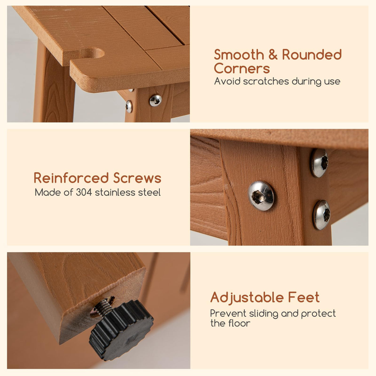 Goflame Shower Bench HIPS Waterproof Bath Spa Seat with Storage Shelf