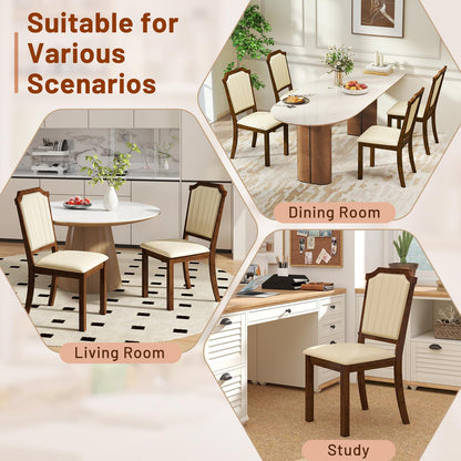 Goflame Upholstered Dining Chairs Set of 2/4