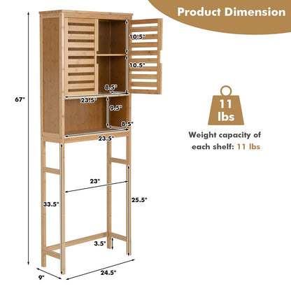 Goflame Over-The-Toilet Storage Cabinet