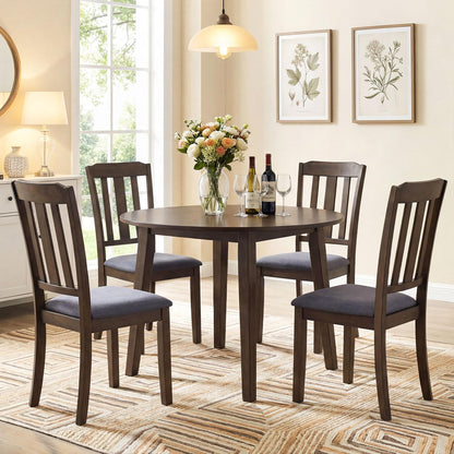 Goflame Rubber Wood Dining Room Chairs with Comfortable Backrest & Padded Seat