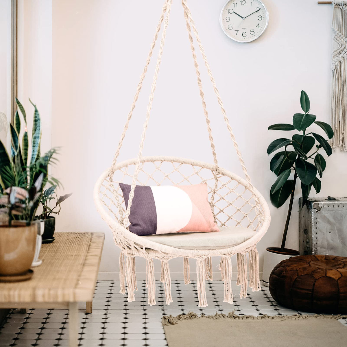 Hammock Chair Macrame Swing - Goflame