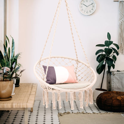Hammock Chair Macrame Swing - Goflame