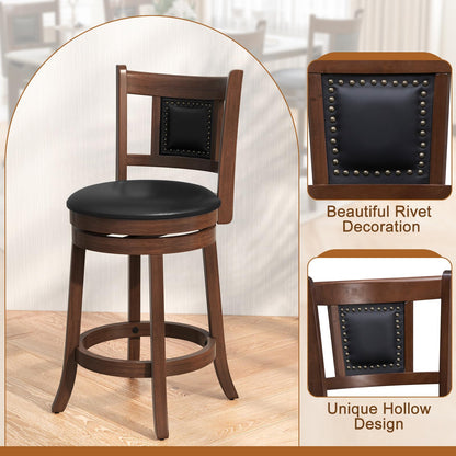 Goflame Swivel Bar Stools Set