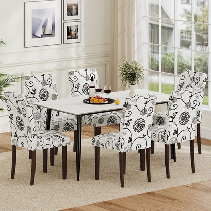 Goflame Tufted Dining Chairs Set of 2/4 Upholstered Kitchen Chairs w/Padded Seat & High Backrest