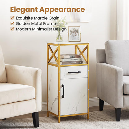 Goflame Bathroom Storage Cabinet with Drawer