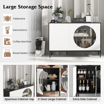 Goflame Large Buffet Cabinet with Storage