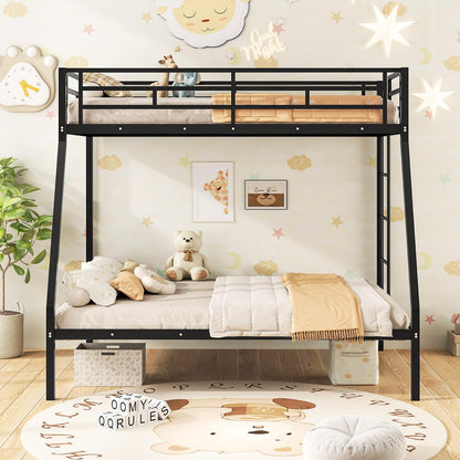 Goflame Metal Bunk Beds Twin Over Full Size