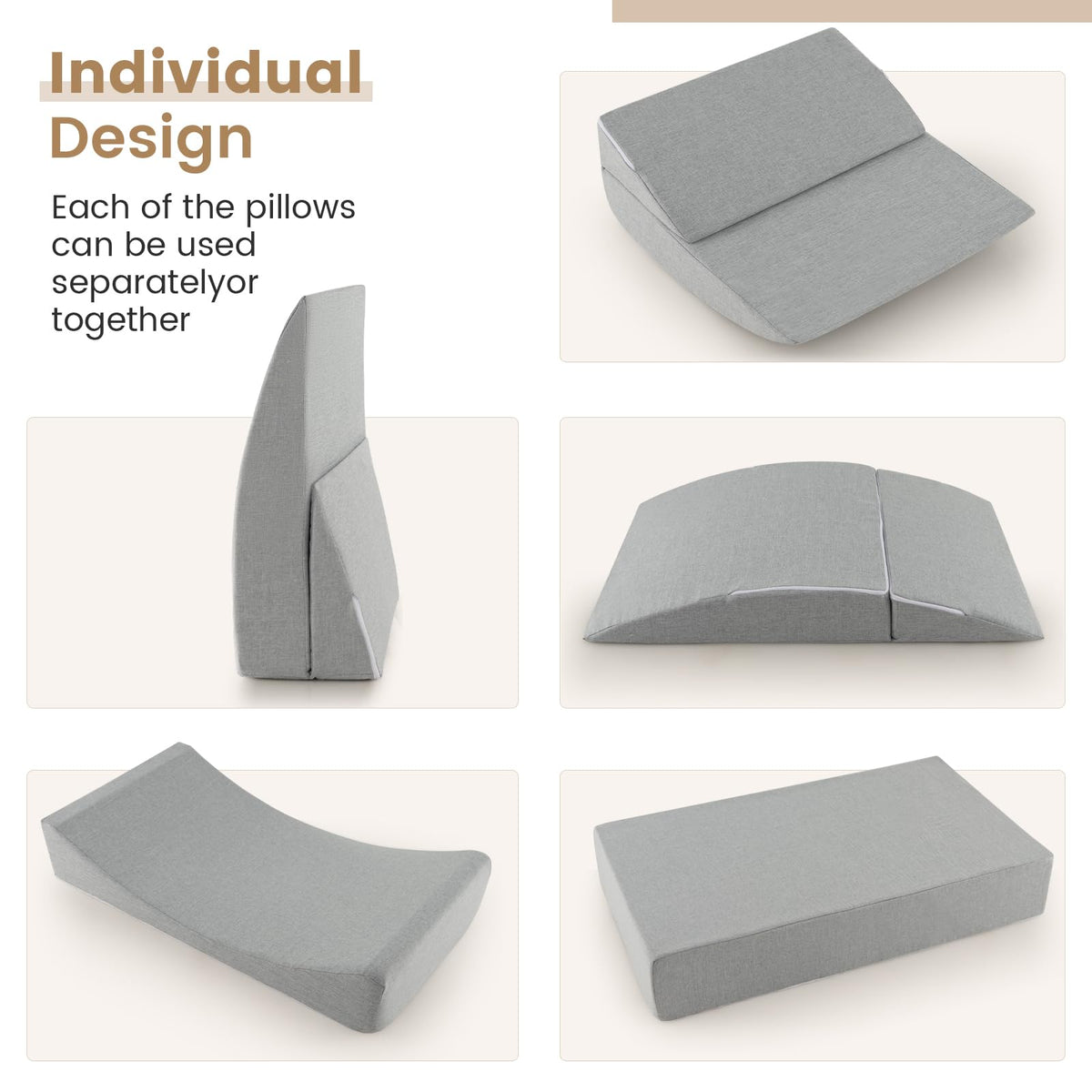 4-in-1 Floor Futon Sleeper Chair with High-Density Foam - Goflame