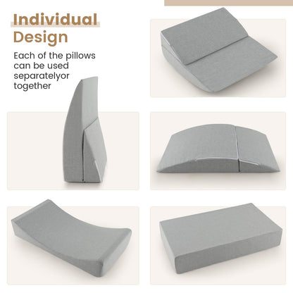 4-in-1 Floor Futon Sleeper Chair with High-Density Foam - Goflame