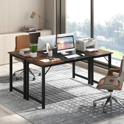 Goflame 1/2/4/6 PCS 63" x 24" Rectangular Large Meeting Room Desk