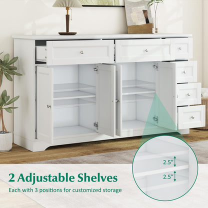 Goflame Large Buffet Cabinet with Storage, 59” Kitchen Cabinet