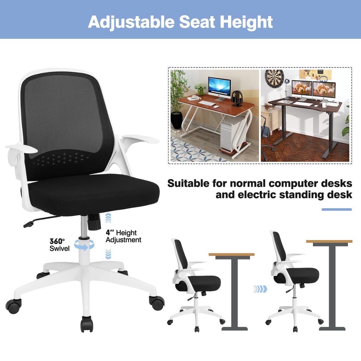 Goflame Office Chair, Ergonomic Desk Chair