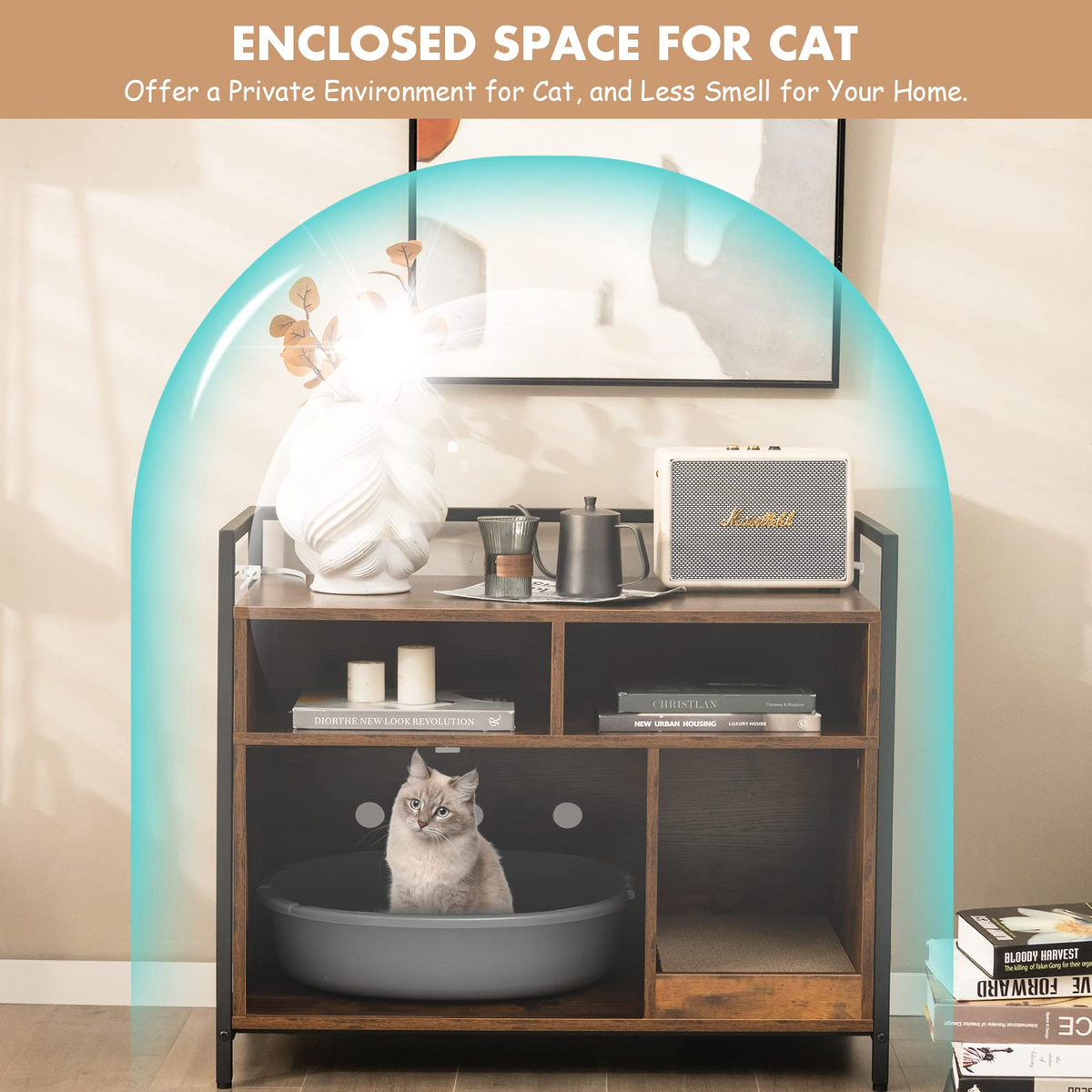 Cat Litter Box Enclosure - Goflame