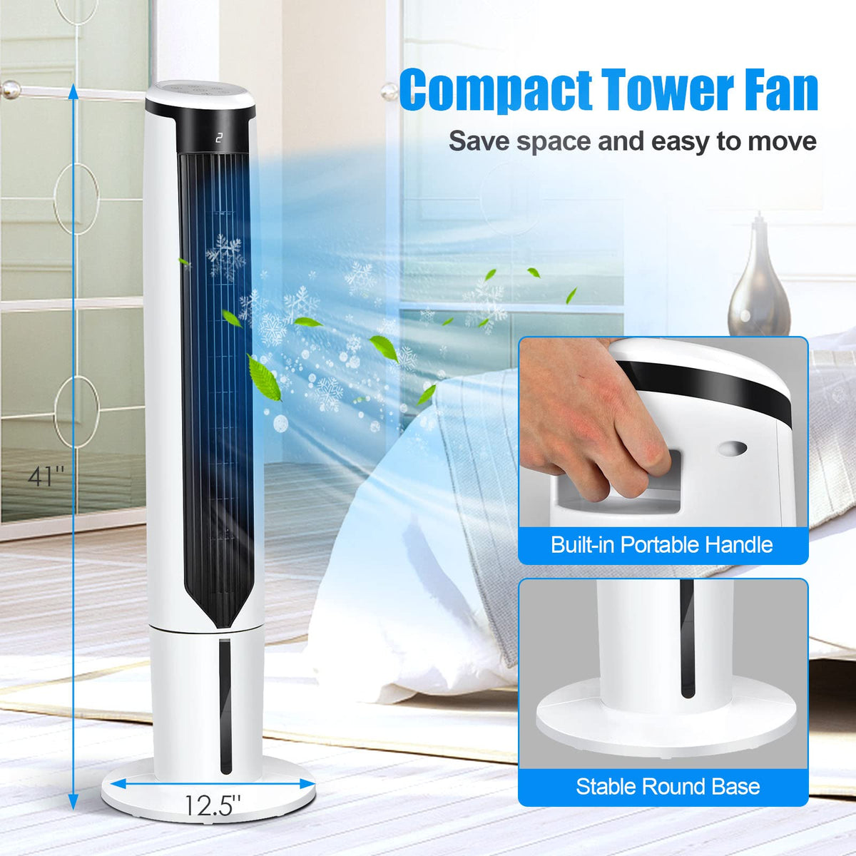 GOFLAME 41" Evaporative Air Cooler Portable