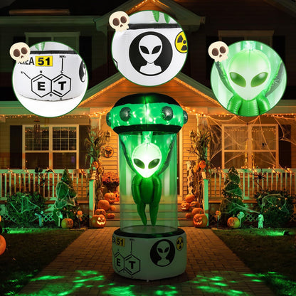 7.4 FT/225 CM Halloween Inflatable Alien