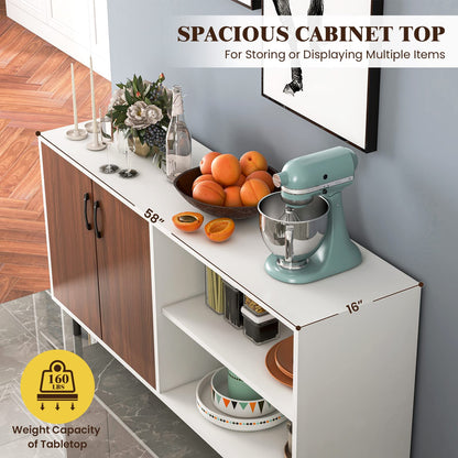Goflame Buffet Sideboard, Modern Storage Cabinet