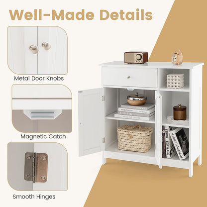 GOFLAME 29.5" x 12" x 31.5" Bathroom Cabinet with 1 Drawer